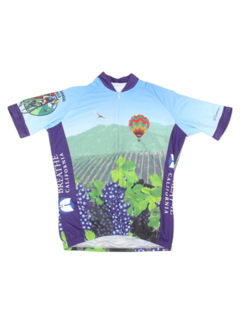 VOmax Cycling Team 22nd Emigrant Trails Jersey Grapes Balloon sz M Shirt /096